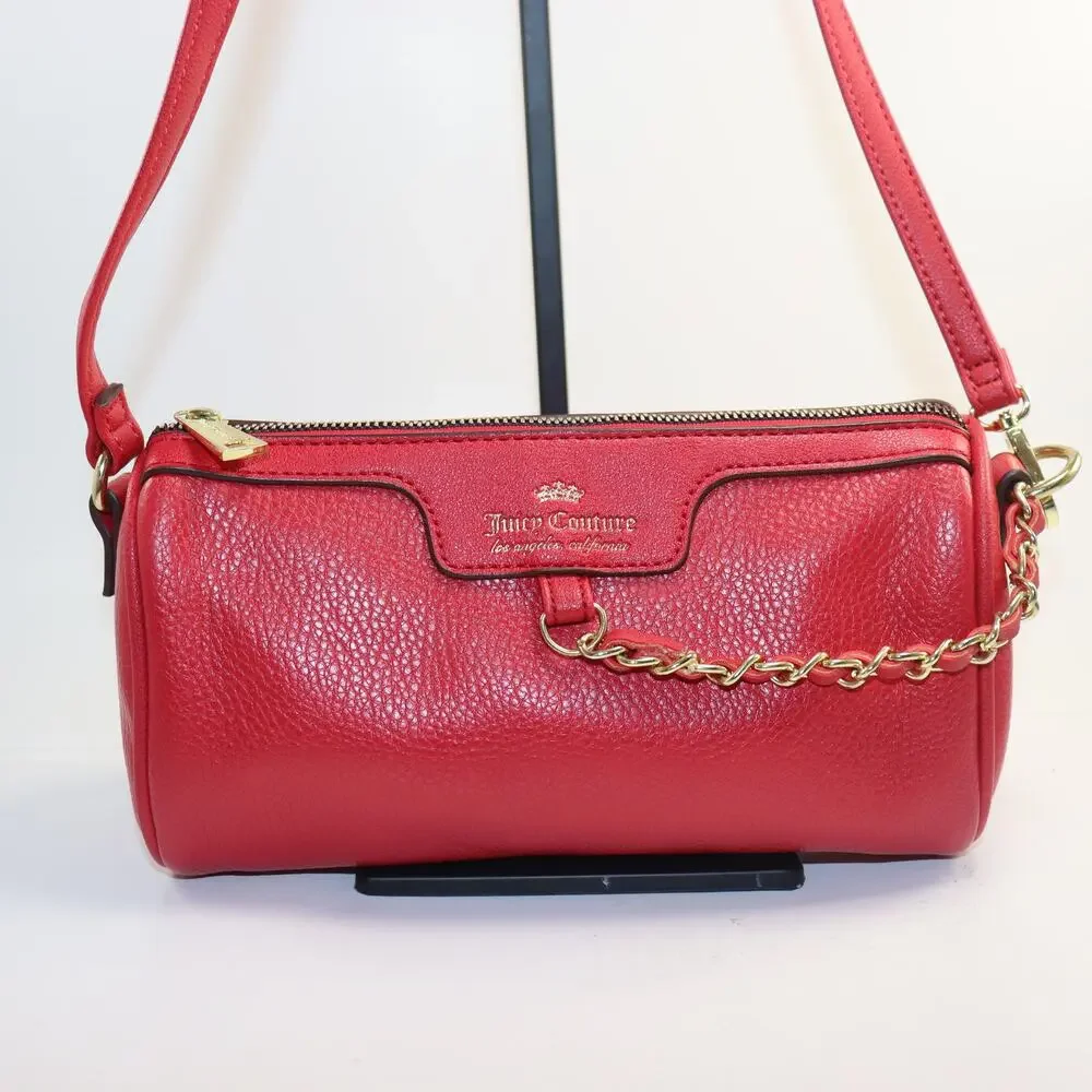 Juicy Couture PU Leather cross body with chain‎ detail